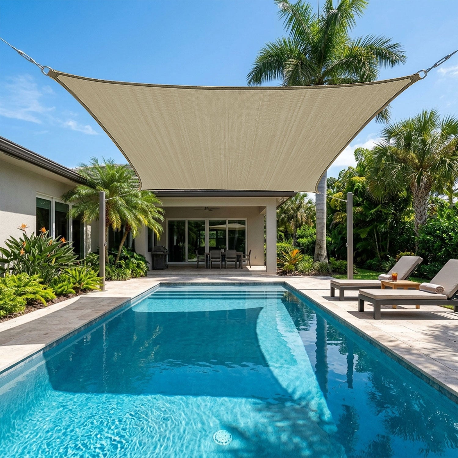 Voile d’ombrage imperméable UV & intimité