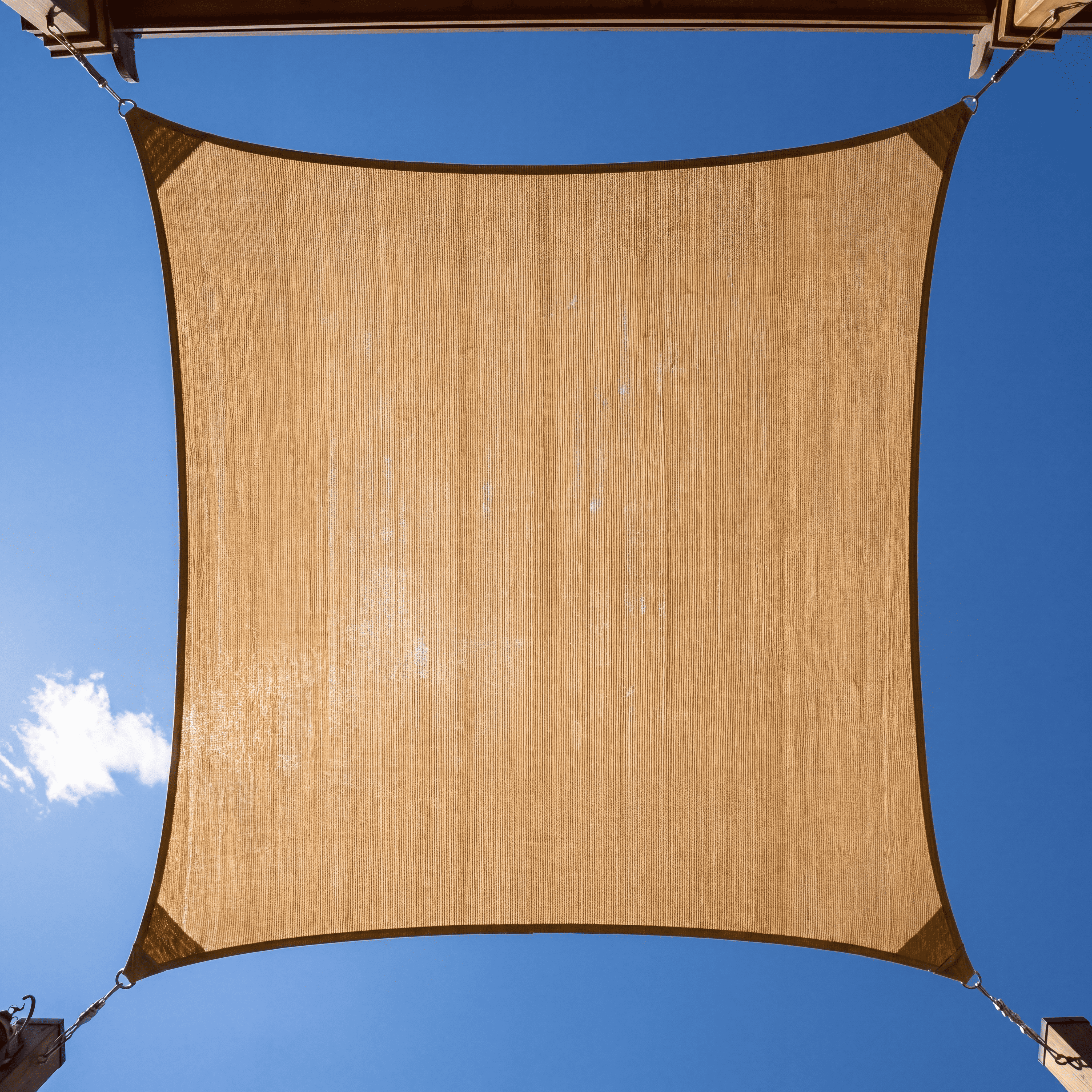 Voile Ombrage Résistante Rectangulaire Beige